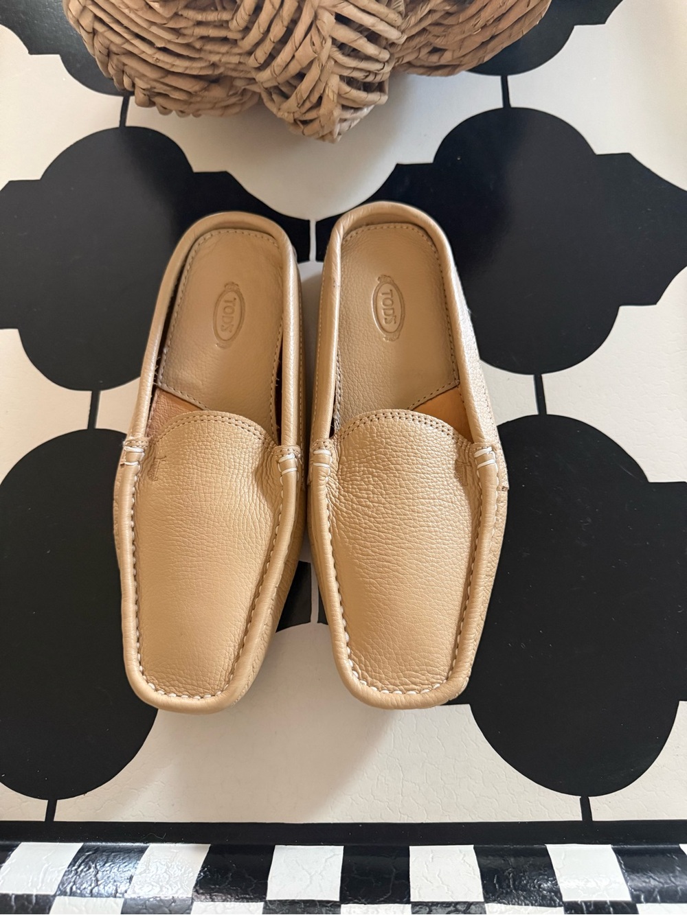 Tod's Tan Leather Slip-On Loafers for Men - Picture 2 of 6